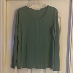 Peruvian Connection Sage Long Sleeve Tee size M super